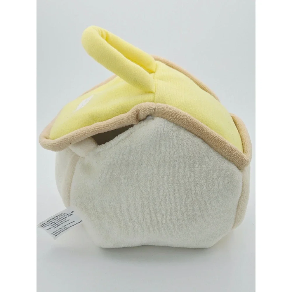 iPlay iLearn Happy Baby House Plush Toy Set with 4 Animal Rattles Yellow Cream